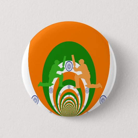 Nieuwste Indiase cricketideeën Ronde Button 5,7 Cm (Voorkant)