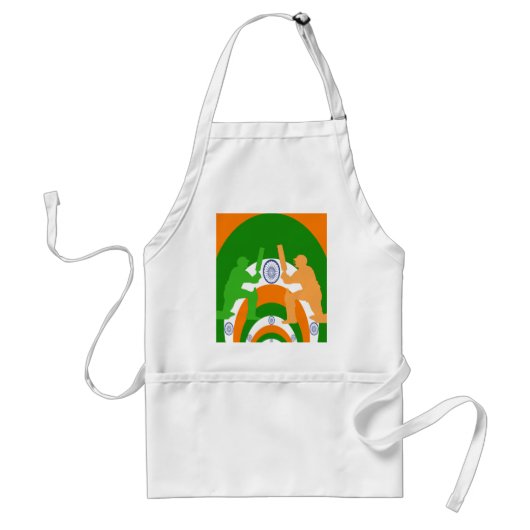 Nieuwste Indiase cricketideeën Standaard Schort (Voorkant)