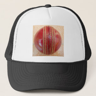 Nieuwste internationale rode lederen cricketbank trucker pet