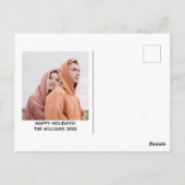 Nieuwste jaar schamel kerstfoto donkere Humor Briefkaart (Achterkant)