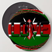 Nieuwste Kenya Pinback-Button Ronde Button 6,0 Cm (Voorkant /achterkant)