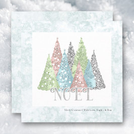 Nieuwste kerstbomen Modern Holiday Card Aankondiging