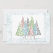 Nieuwste kerstbomen Modern Holiday Card Aankondiging (Voorkant)