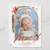 Nieuwste kerstfeest Baby Feestdagenkaart (Voorkant)