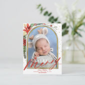 Nieuwste kerstfeest Baby Feestdagenkaart (Staand voorkant)