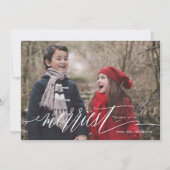 Nieuwste kerstfeestdag feestdagenkaart (Voorkant)