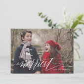 Nieuwste kerstfeestdag feestdagenkaart (Staand voorkant)