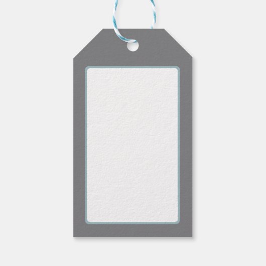 Nieuwste kerstfeestdag foto cadeaulabel (Achterkant)