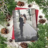 Nieuwste kerstfeestdag in de Pas getrouwd Feestdagenkaart