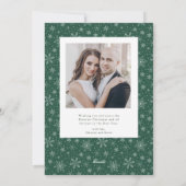 Nieuwste kerstfeestdag in de Pas getrouwd Feestdagenkaart (Achterkant)