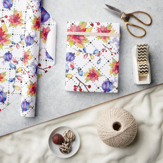 Nieuwste kerstfeestdag in de Waterverf Cadeaupapier (Crafts)