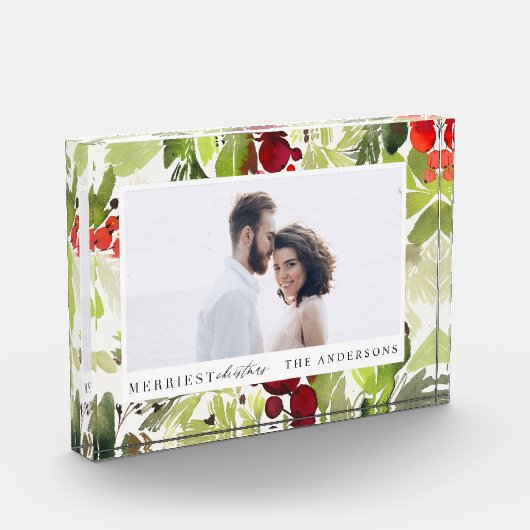 Nieuwste kerstfeestdag met waterverf fotoblokken (Links)