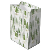 Nieuwste kerstfeestdagen in de Waterverf Medium Cadeauzakje (Achterkant Gekanteld)