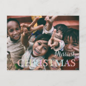 Nieuwste kerstfoto feestdagenkaart (Voorkant)