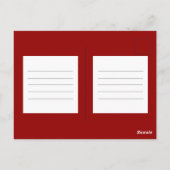 Nieuwste kerstfoto moderne scriptfoto briefkaart (Achterkant)