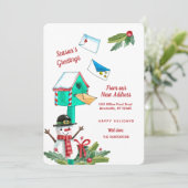 Nieuwste kerstmailbox kaart (Staand voorkant)