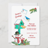 Nieuwste kerstmailbox kaart (Voorkant)