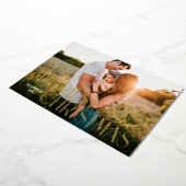 Nieuwste kerstmis Modern Folie Holiday Kaart (Gedraaid)