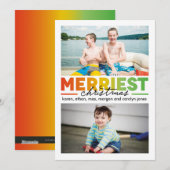 Nieuwste kerstviering 2 x 2 feestdagenkaart (Voorkant / Achterkant)