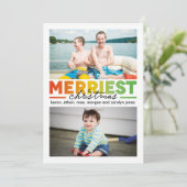 Nieuwste kerstviering 2 x 2 feestdagenkaart (Staand voorkant)