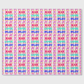 Nieuwste kleurrijke liefdeseet het tekstontwerp va cadeaupapier (Vlak)