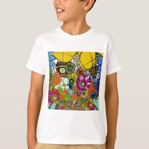 Nieuwste Kleurrijke Verbazingwekkende Bloemenpatro T-shirt