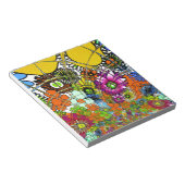 Nieuwste kleurrijke, verbluffende bloemetjesvormen notitieblok (Schuin)