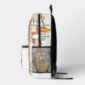 Nieuwste Lichte Tekst Kunst schattige kaars Flame  Bedrukte Rugzak (Rechts)