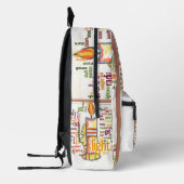 Nieuwste Lichte Tekst Kunst schattige kaars Flame  Bedrukte Rugzak (Links)