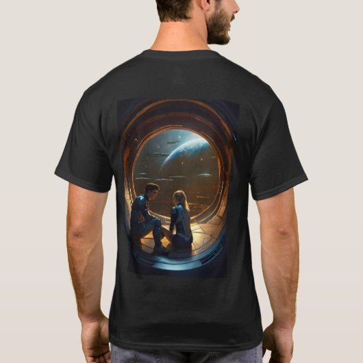 Nieuwste Mannen-Design voor kenmerkende stijl T-shirt (Achterkant)