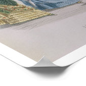 Nieuwste Parijse Modes, driedaagse jurken op een b Poster (Hoek)