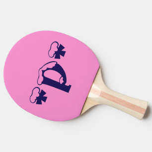 Nieuwste roze tafeltennisbatje