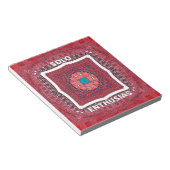 Nieuwste Sindhi Indus Craft Ajrak Design Art Notitieblok (Schuin)