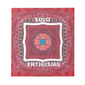 Nieuwste Sindhi Indus Craft Ajrak Design Art Notitieblok (Voorkant)