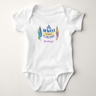 Nieuwste Stam Lid - Teepee, Veren - Naam Romper