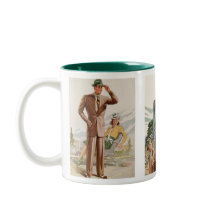 Nieuwste stijlen voor mannen 1940-41 Mok met tweet