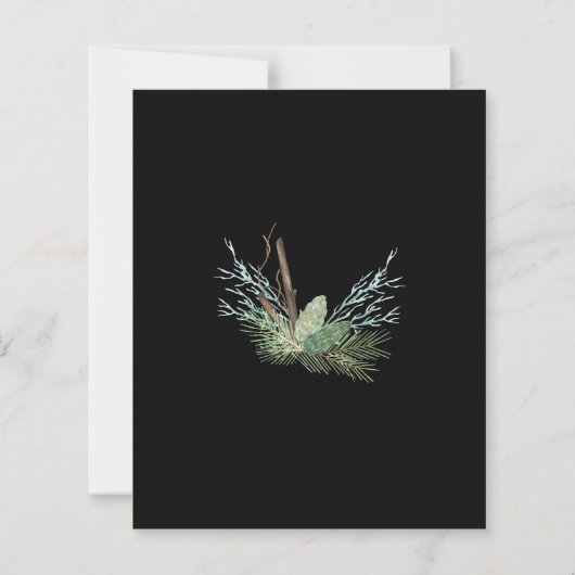 Nieuwste uitnodiging voor kerstmis (Achterkant)