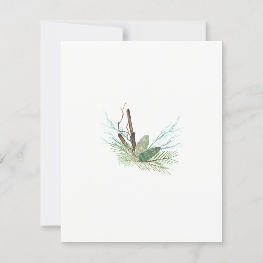 Nieuwste uitnodiging voor kerstmis (Achterkant)