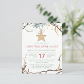 Nieuwste uitnodiging voor kerstmis (Staand voorkant)