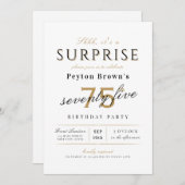 Nieuwste verrassing van de 75e verjaardag in de mo kaart (Voorkant / Achterkant)