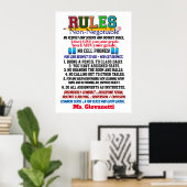 Nieuwste versie school leraar poster (Thuiskantoor)