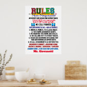 Nieuwste versie school leraar poster (Keuken)