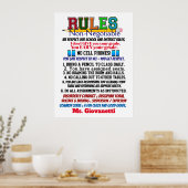 Nieuwste versie van het Poster van de leraar aan d (Keuken)