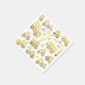 Nieuwste Waterverf Bouwwagen Verjaardag Servet (Hoek)