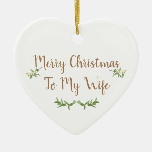 Nieuwste Wed First kerstboom Bauble Editable Keramisch Ornament (Voorkant)