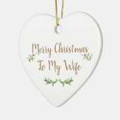 Nieuwste Wed First kerstboom Bauble Editable Keramisch Ornament (Links)