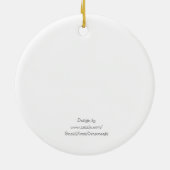 Nieuwste wiet Eerste Kerstmis Together Snowflake Keramisch Ornament (Achterkant)
