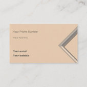 Nieuwste Zand Geometrische driehoeksvormen Visitekaartje (Achterkant)