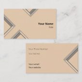 Nieuwste Zand Geometrische driehoeksvormen Visitekaartje (Voorkant / Achterkant)