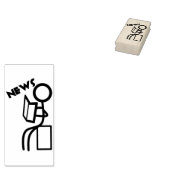 nieuwstokerijstempel man rubberstempel (Gestempeld)